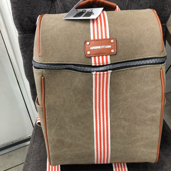 adrienne vittadini canvas duffle